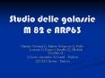 Studio delle galassie M 82 e ARP63 PowerPoint PPT Presentation