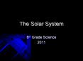 The Solar System PowerPoint PPT Presentation