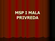 MSP I MALA PRIVREDA