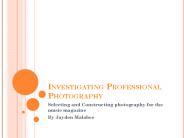 Photographic research