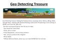 Geo Detecting Treasure (2) PowerPoint PPT Presentation