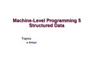 Machine-Level Programming 5 Structured Data