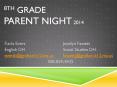8th Grade PARENT Night 2014 PowerPoint PPT Presentation