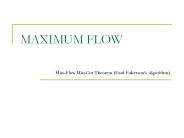 MAXIMUM FLOW