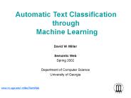 Automatic Text Classification through Machine Learning