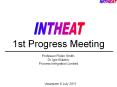 1st Progress Meeting PowerPoint PPT Presentation