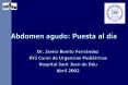 Abdomen agudo: Puesta al d PowerPoint PPT Presentation