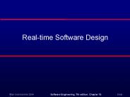 Real-time Software Design