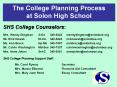 The College Planning Process at Solon High School PowerPoint PPT Presentation