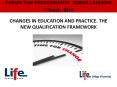 CHANGES IN EDUCATION AND PRACTICE. THE NEW QUALIFICATION FRAMEWORK PowerPoint PPT Presentation