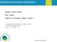 Climate Change and Health an EU perspective. PowerPoint PPT Presentation
