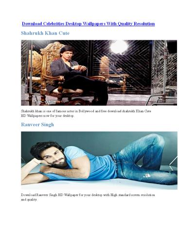 Download Celebrities Desktop Wallpapers With Quality Resolution