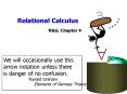 Relational Calculus PowerPoint PPT Presentation