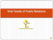 Vital Tenets of Public Relations