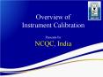 Overview of Instrument Calibration PowerPoint PPT Presentation