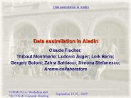 Data assimilation in Aladin