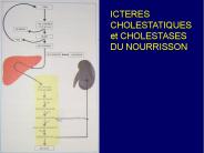 CHOLESTASES DU NOURRISSON