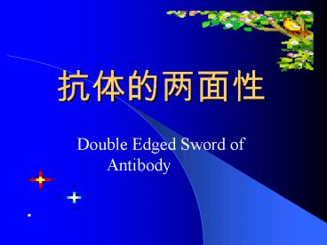 Double Edged Sword of   Antibody