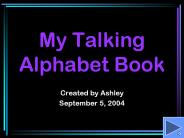 My Talking Alphabet Book