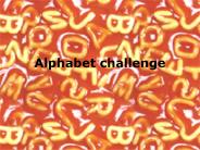 Alphabet challenge