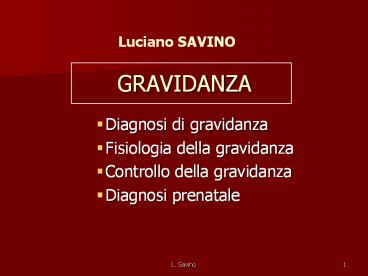 GRAVIDANZA
