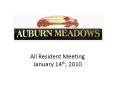 All Resident Meeting PowerPoint PPT Presentation