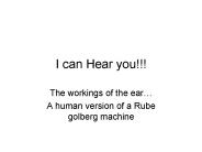 I can Hear you!!!