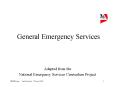 General Emergency Services PowerPoint PPT Presentation