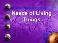 Needs of Living Things PowerPoint PPT Presentation
