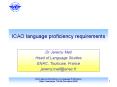 ICAO-Special Workshop on Language Proficiency, PowerPoint PPT Presentation