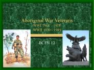 Aboriginal War Veterans WWI 1914 
