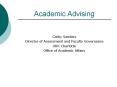 Academic Advising PowerPoint PPT Presentation