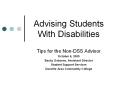 Advising Students With Disabilities PowerPoint PPT Presentation