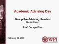 Academic Advising Day PowerPoint PPT Presentation