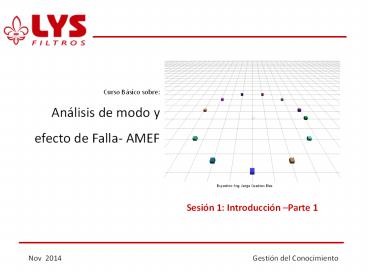 Base sobre AMEF (Sesion 1)