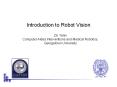 Introduction to Robot Vision PowerPoint PPT Presentation