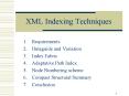 XML Indexing Techniques PowerPoint PPT Presentation