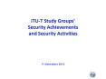 ITU-T Study Groups PowerPoint PPT Presentation