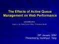 The Effects of Active Queue Management on Web Performance PowerPoint PPT Presentation