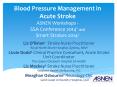 Blood Pressure Management in Acute Stroke ASNEN Workshops - SSA Conference 20141 and Smart Strokes 20142 PowerPoint PPT Presentation