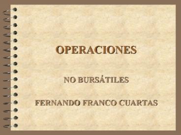 OPERACIONES