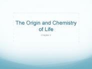 The Origin and Chemistry of Life