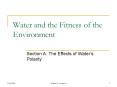 Water and the Fitness of the Environment PowerPoint PPT Presentation