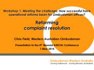 Chris Field, Western Australian Ombudsman