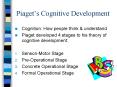 Piaget PowerPoint PPT Presentation