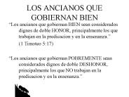 LOS ANCIANOS QUE GOBIERNAN BIEN