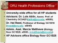 ORU Health Professions Office PowerPoint PPT Presentation
