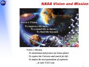 NASA Vision and Mission