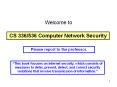 CS 336/536 Computer Network Security PowerPoint PPT Presentation