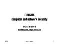ELEC5616 computer and network security PowerPoint PPT Presentation